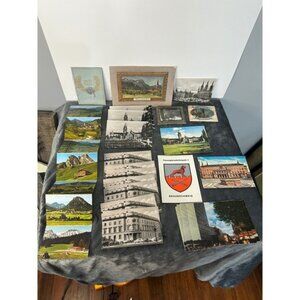 WW2 German memorabilia lot. Postcards,‎ pictures of Germany, military, map